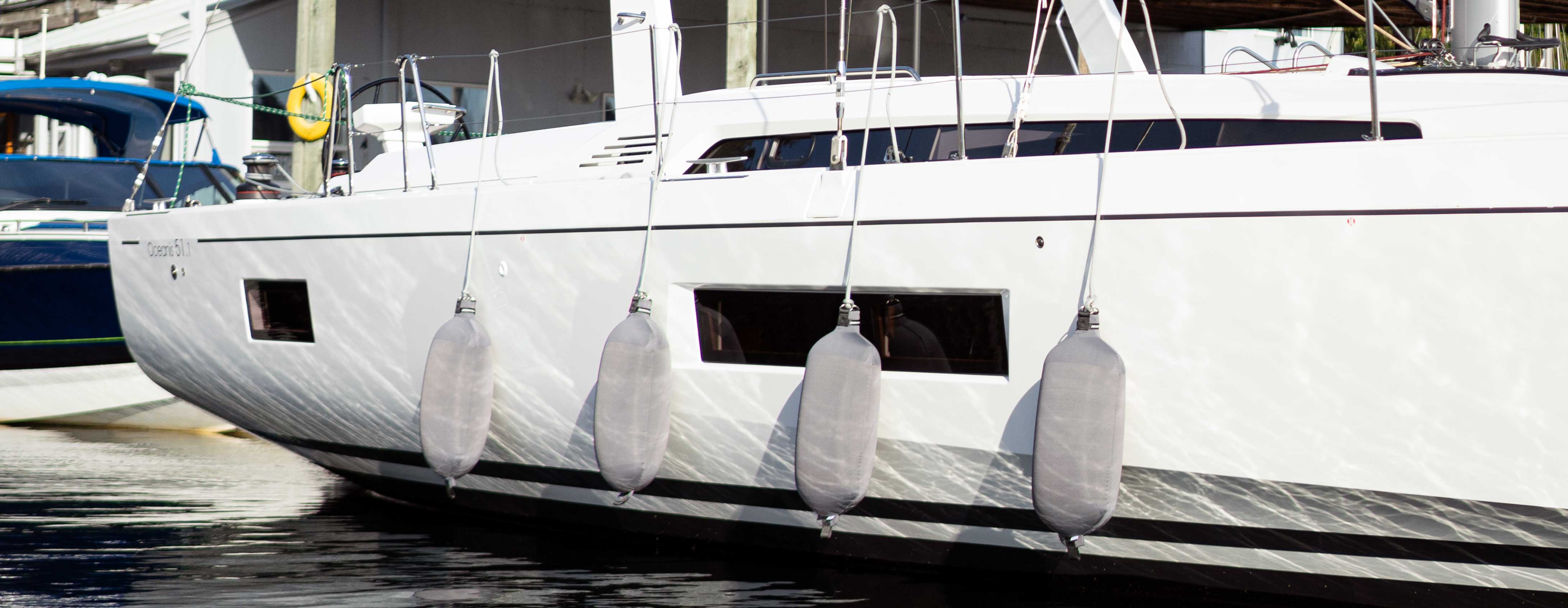 Fendertex Fender on sailboat