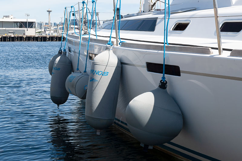 Sailboat with Fendertex Fenders