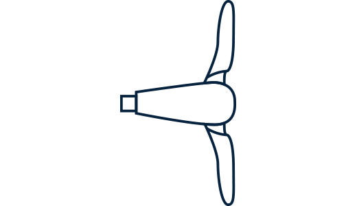A folding propeller disadvantage in forward